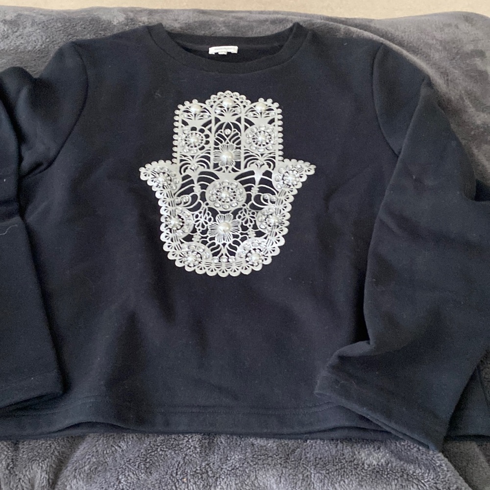 MANOUSH black hamsa sweatshirt